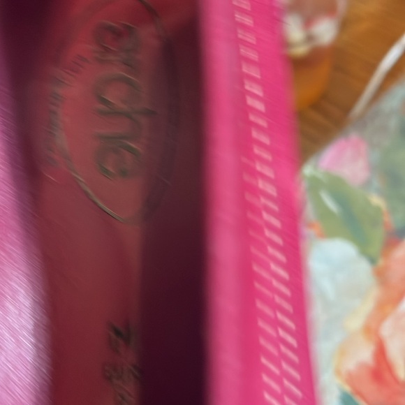 Arche Red Nubuck Leather Flats Loafers Size 8 Contrast Stitching - Picture 11 of 11